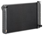 Radiator, Be Cool Aluminum, 1968-72 A-Body, OE Series, Black, Crossflow