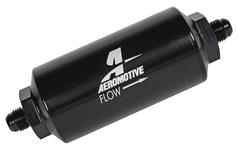 Fuel Filter, Inline, Aeromotive, 100 Micron, AN-06 Male, 2" OD