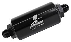 Fuel Filter, Inline, Aeromotive, 40 Micron, Male End, AN-08, 2" OD