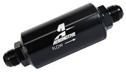 Fuel Filter, Inline, Aeromotive, 40 Micron, Male End, AN-10, 2" OD