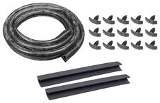 Seal Kit, Hood to Cowl, 1970-72 Chevelle/El Camino SS, w/Clips, Rubber Lower