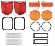 Lens Kit, Exterior, 1970 El Camino, Tail, Backup, Marker, Amber Park, W/Gasket