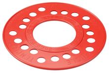 Bolt Pattern Template, Wheel Circle, 5 Lug SAE: 4.5"/4.75"/5"/5.5", Red