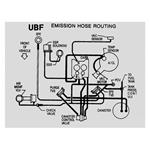 Decal, Emissions Hose Routing, 1985 Monte Carlo, 305, AT, UBF