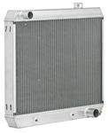 Radiator, Aluminum, Be Cool, 1964-65 Chev/EC, Driver Upper/Lower, Manual, Satin