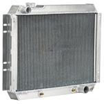 Radiator, Aluminum, Be Cool, 1966-67 CH/EC, MT, 26" x 21", LH Upper/RH Lower