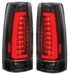 Tail Light Assembly, ANZO, 1999-00 Escalade, C-Bar, LED