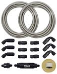 Hose Kit, FiTech, Go Fuel, 40 ft. Braided Flex Line w/Fittings