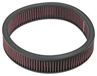 Air Filter Element, Eddie Motorsports, Washable Red Cotton Gauze, 14"x3" Round