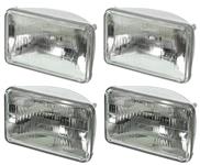 Headlight, Low & High Beam, 1975-88 GM, Rectangle, Set Of 4