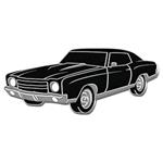 Enamel Lapel Pin, Cool Car Pins, 1970 Monte Carlo SS