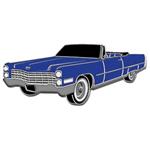 Enamel Lapel Pin, Cool Car Pins, 1966 Cadillac DeVille, Convertible