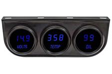 Gauge Panel, LED Digital 2-1/16", Oil Pressure/Water Temp/Volts, 3pc