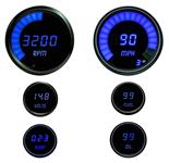 Gauge Set, Intellitronix LED,  w/3-3/8" Speedometer & Tachometer, 6pc