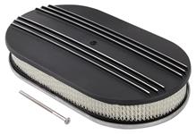 Air Cleaner, 15x2" Oval Aluminum, Finned