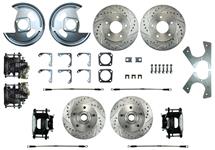 Disc Brake Set, Frt & Rr, Right Stuff, 1969-72 A-Body, w/Ft 11" Rotors/Calipers