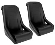 Bucket Seat, Procar, Bomber Series 1630, Fixed Back, Black Vinyl, Pair