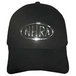 Hat, NHRA Chrome Logo, Black, Velcro