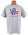 Shirt, VP Racing American Logo, Ash Gray