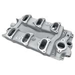 Intake Manifold, Offenhauser, 1958-62 Chevrolet 348ci, 6 Carburetor/2-Barrel