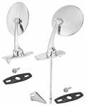 Mirror & Control Knob Kit, Outside, 1961-62 Eldorado/DeVille/Fltwd/Srs 62/65