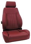 Bucket Seat, Procar, Elite Lumbar DLX Series 1250, Reclinable w/Headrest, Vinyl