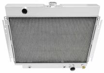 Radiator, Alum. Champion, 64-7 Chevelle/El Cam w/PS, 3Row 3/4" Tube, 28" W