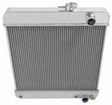 Radiator, Alum. Champion, 1964-65 Skylark, 3Row 5/8" Tube, 21.75" H x 19" W