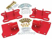 Engine Mount Set, LS Swap, UMI Perf. Frame/Block Mnt, 68-72 A-Body, Poly. Bshngs