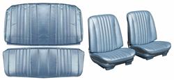 Seat Upholstery Kit, 1968 Chevelle, Front Buckets/Coupe Rear DI