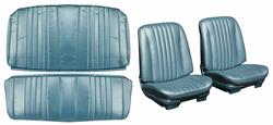 Seat Upholstery Kit, 1968 Chevelle, Front Buckets/Coupe Rear LEG