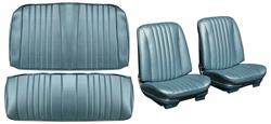 Seat Upholstery Kit, 1968 Chevelle, Front Buckets/Convertible Rear LEG