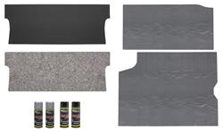 Trunk Area & Mat Restoration Kit, Vinyl, 1964-66 G/T/L, Coupe, Gray/Black