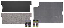 Trunk Area & Mat Restoration Kit, Vinyl, 1967 G/T/L, Coupe, Gray/Black