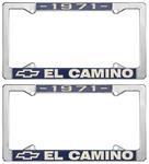 License Plate Frame, 1971 El Camino