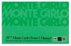 Owners Manual, 1977 Monte Carlo