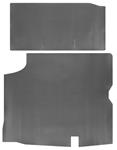 Trunk Mat, Rubber, 1968 Cutlass, Gray/Black