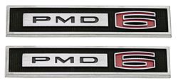 Emblem, Fender, 1965 Lemans/Tempest, PMD 6, Pair