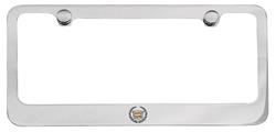 License Plate Frame, Designer, Cadillac, w/ Crest