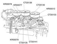 Fuel Line, 1966 Cutlass, Tri-Power